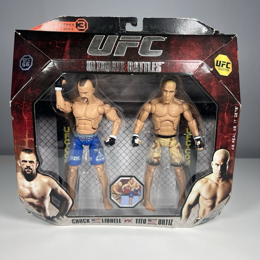 Tito Ortiz Chuck Liddell UFC Jakks Pacific Action Figures Ultimate Battles 3
